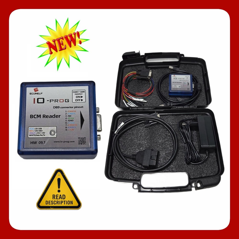 ECUHELP IO-PROG GM Opel BCM ECU TCM Programmer Full License HW 09.1 Tool Kit New
